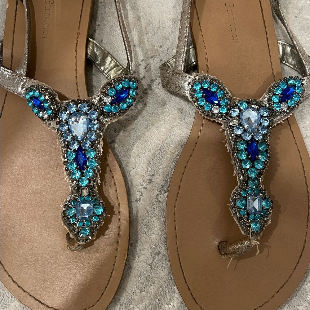BCBGeneration jeweled sandals - Picture 2 of 3